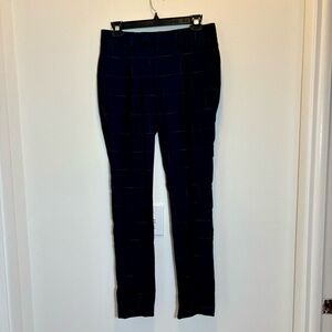 Noak Navy Plaid Trousers Pants 30 x 30